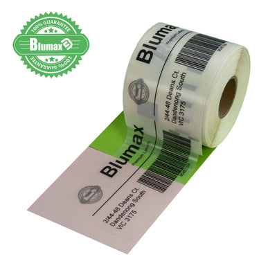 6x Blumax Alternative for Dymo #99014 54mm x 101mm 260L Transparent/Clear  Labels - Payday Deals