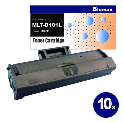 10x Blumax Alternative for Samsung MLT-D101L Black Toner Cartridges