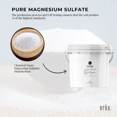 5kg USP Epsom Salt Pharmaceutical Grade - Tub Magnesium Sulfate Bath Salts Payday Deals