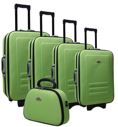 5pc Suitcase Trolley Travel Bag Luggage Set LIME