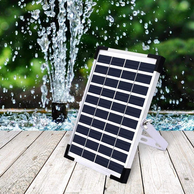 5W 380L/H Solar Powered Fountain Outdoor Fountains Submersible Water Pump Pond Payday Deals