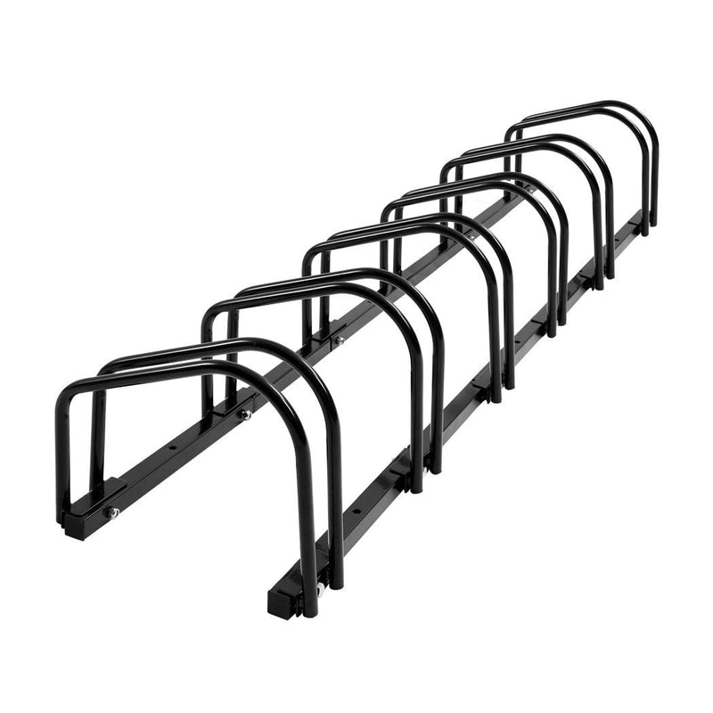 6-Bikes Stand Bicycle Bike Rack Floor Parking Instant Storage Cycling Portable Payday Deals