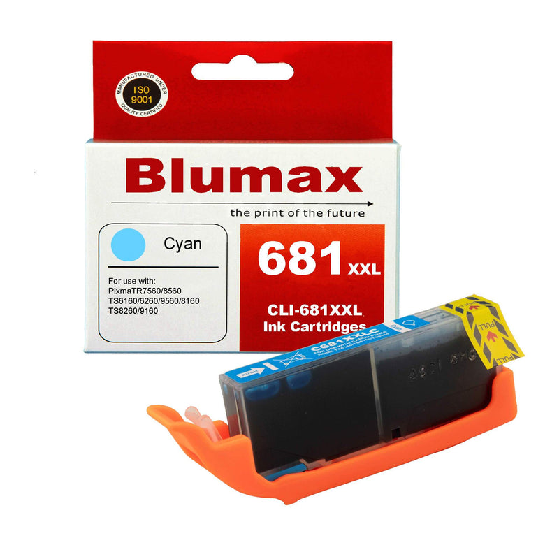 6 pack blumax alternative ink cartridges for canon pgi-680xxl/cli-681xl Payday Deals