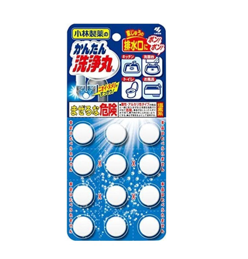 [6-PACK] KOBAYASHI Japan Drain Cleaning Tablet 12 tablets, Scent Free Payday Deals