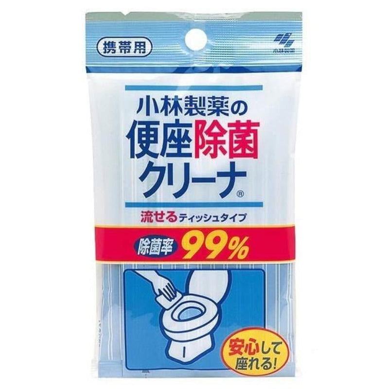 [6-PACK] KOBAYASHI Japan Portable Toilet Seat Disinfection and Cleaning Towel Tissue 10 Pieces Payday Deals