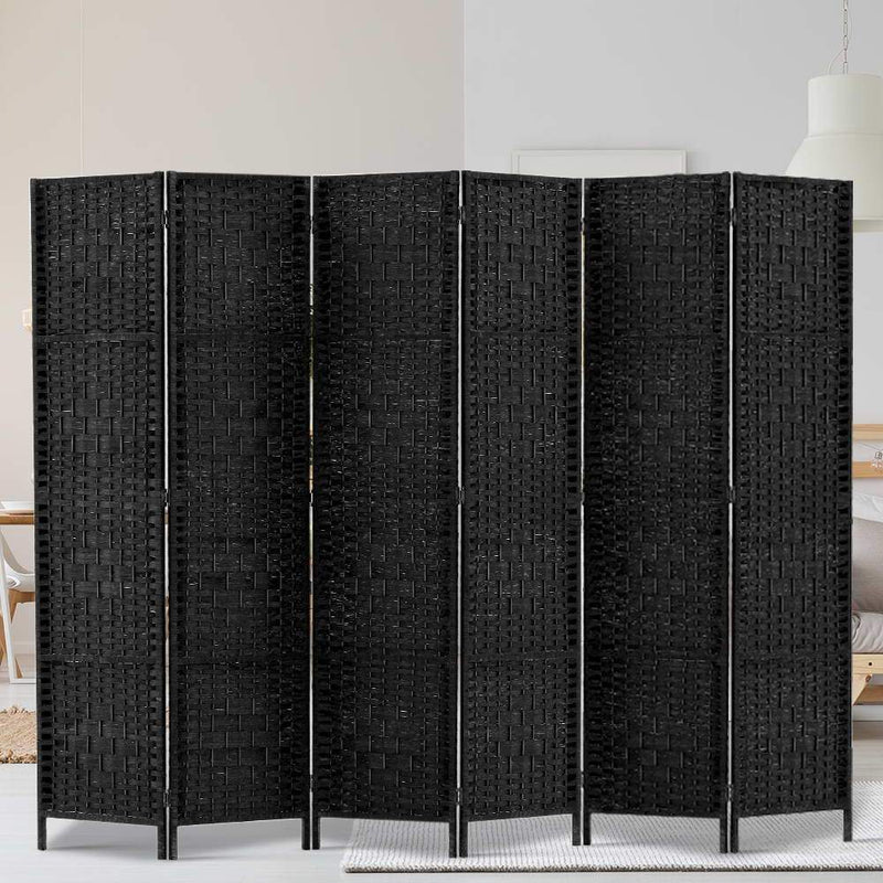 Artiss 6 Panel Room Divider - Black Payday Deals