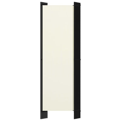 6-Panel Room Divider Cream White 300x180 cm Payday Deals