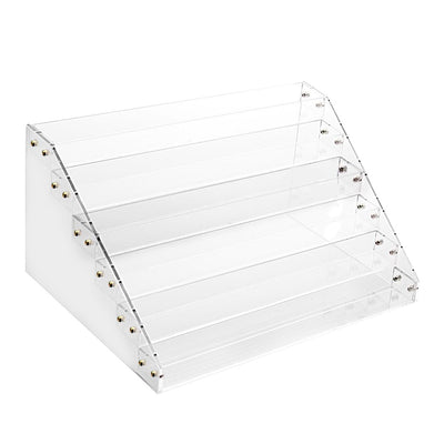 6 Tier Clear Acrylic Nail Polish Varnish Cosmetics Display Stand Rack Organiser Payday Deals