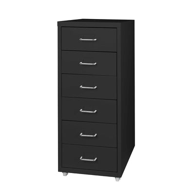 6 Tiers Steel Orgainer Metal File Cabinet With Drawers Office Furniture Black Payday Deals