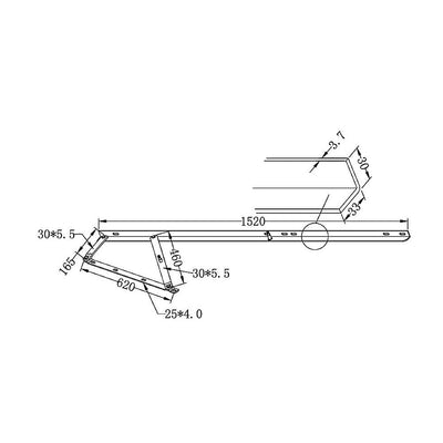 60" Bed Lift Hydraulic Mechanisms Kits For Space Saving Bed or Sofa Bed Payday Deals