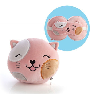 Smoosho's Pals Travel Cat Mask & Pillow Plush Accessory