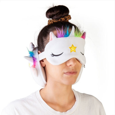 Smoosho's Pals Travel Unicorn Mask & Pillow Plush Accessory