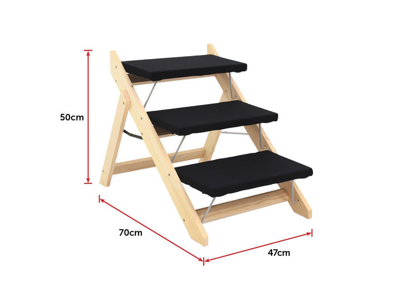 3 Steps Portable Dog Cat Pet Stairs - Payday Deals
