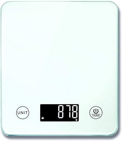 Bodysense Digital Kitchen Scale with 10kg Capacity in White