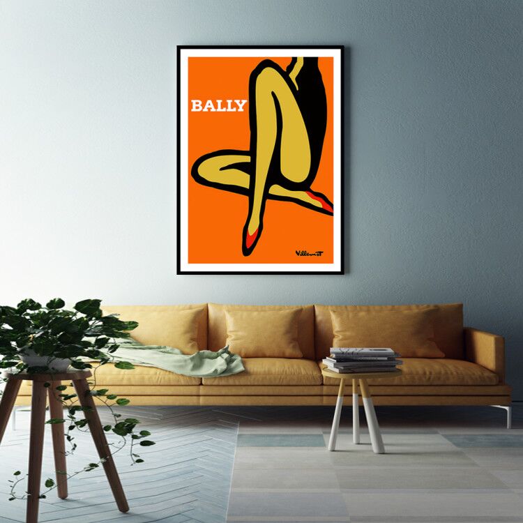60cmx90cm Orange Legs Black Frame Canvas Wall Art Payday Deals