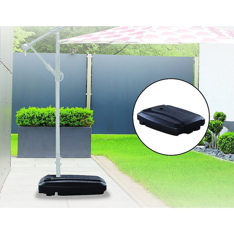 60x80cm Outdoor Umbrella Stand Base Sand/ Water Pod Round Portable Grip Payday Deals