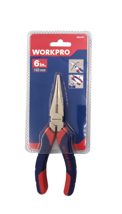 WORKPRO LONG NOSE PLIER 200MM(8INCH) - Payday Deals
