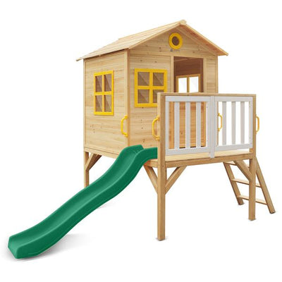 Archie Cubby House with Green Slide - Payday Deals