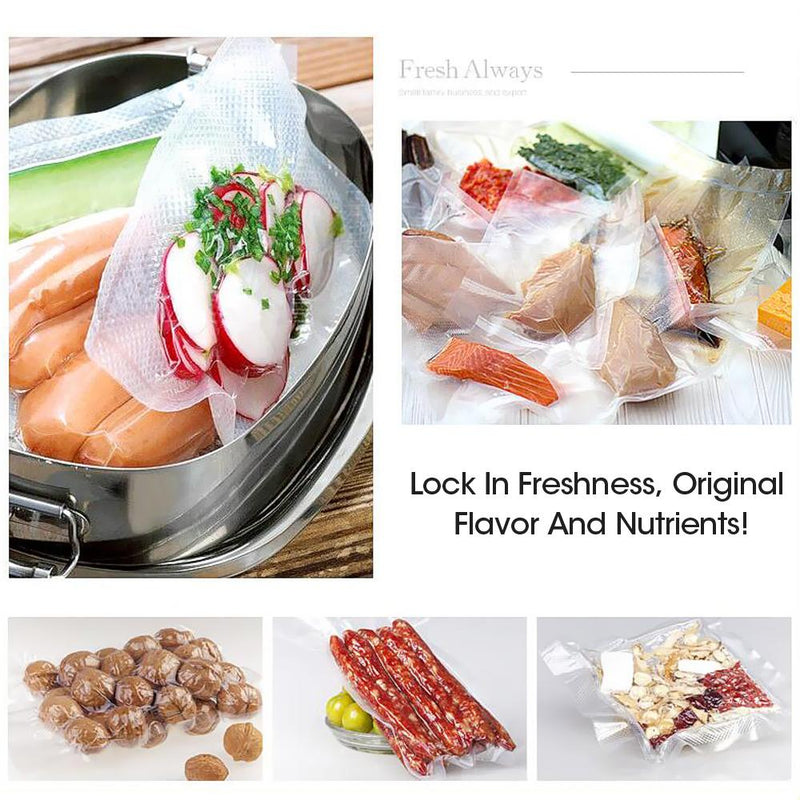 6x Vacuum Food Sealer Bag Bags Foodsaver Storage Saver Seal Commercial Heat Roll Payday Deals