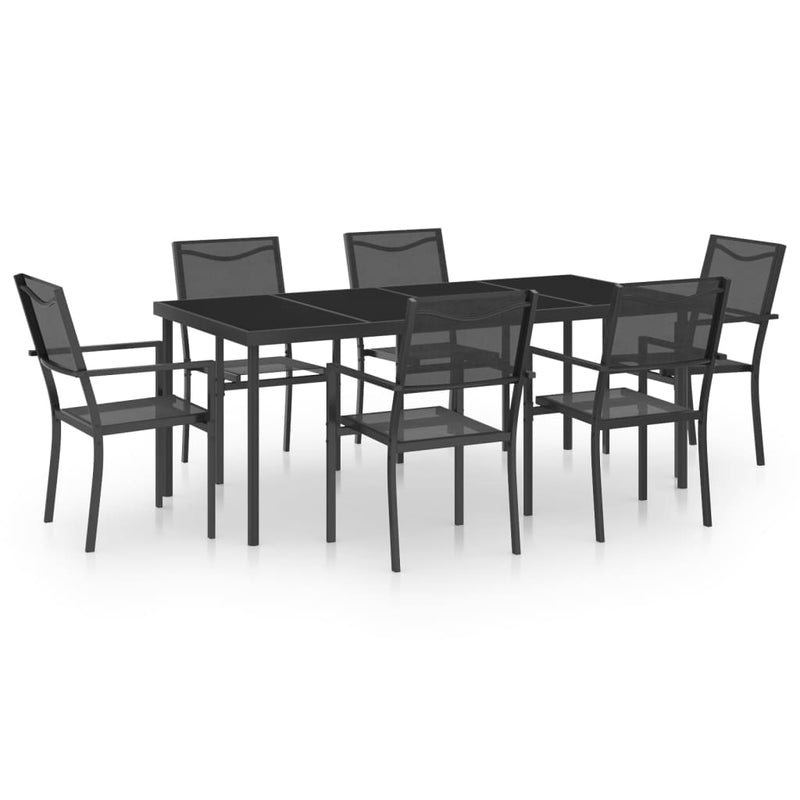 7 Piece Outdoor Dining Set Steel Payday Deals