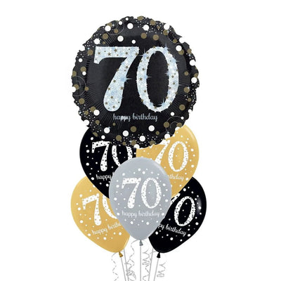 70th Birthday Sparkling Celebration Balloon Party Pack Payday Deals