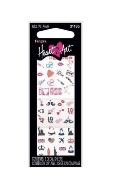 Fing'rs Pk3 Heart 2 Art Nail Art Stickers 101 31185 (Carded)