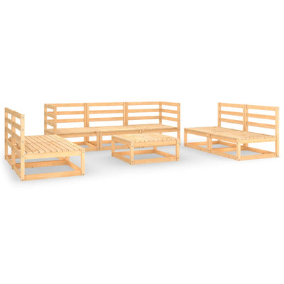 8 Piece Garden Lounge Set Solid Pinewood Payday Deals