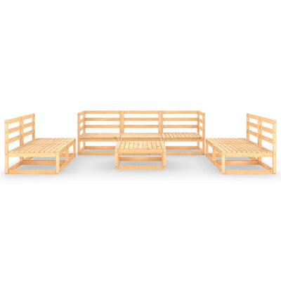 8 Piece Garden Lounge Set Solid Pinewood Payday Deals