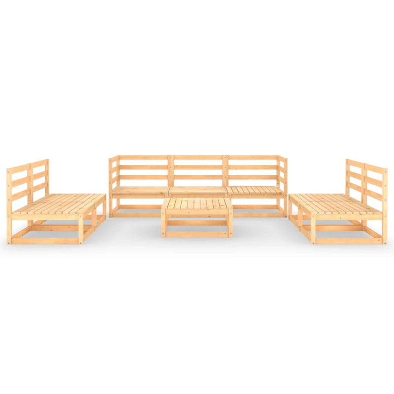 8 Piece Garden Lounge Set Solid Pinewood Payday Deals