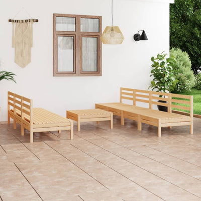 8 Piece Garden Lounge Set Solid Pinewood Payday Deals