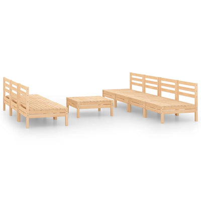 8 Piece Garden Lounge Set Solid Pinewood Payday Deals