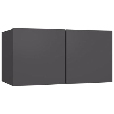 8 Piece TV Cabinet Set Grey Engineered Wood Payday Deals