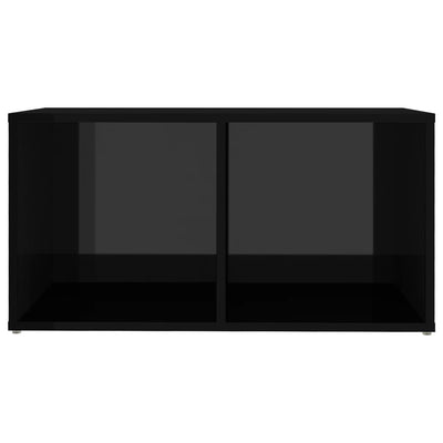 8 Piece TV Cabinet Set High Gloss Black Engineered Wood Payday Deals