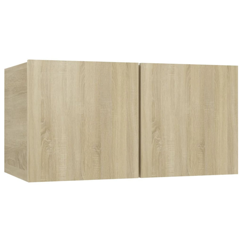 8 Piece TV Cabinet Set Sonoma Oak Engineered Wood Payday Deals
