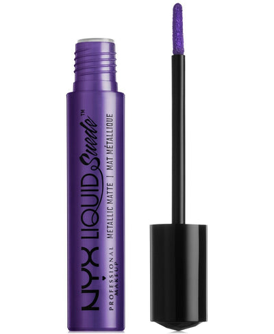 NYX 4mL Professional Makeup Liquid Suede Metallic Matte Lipstick - Ego