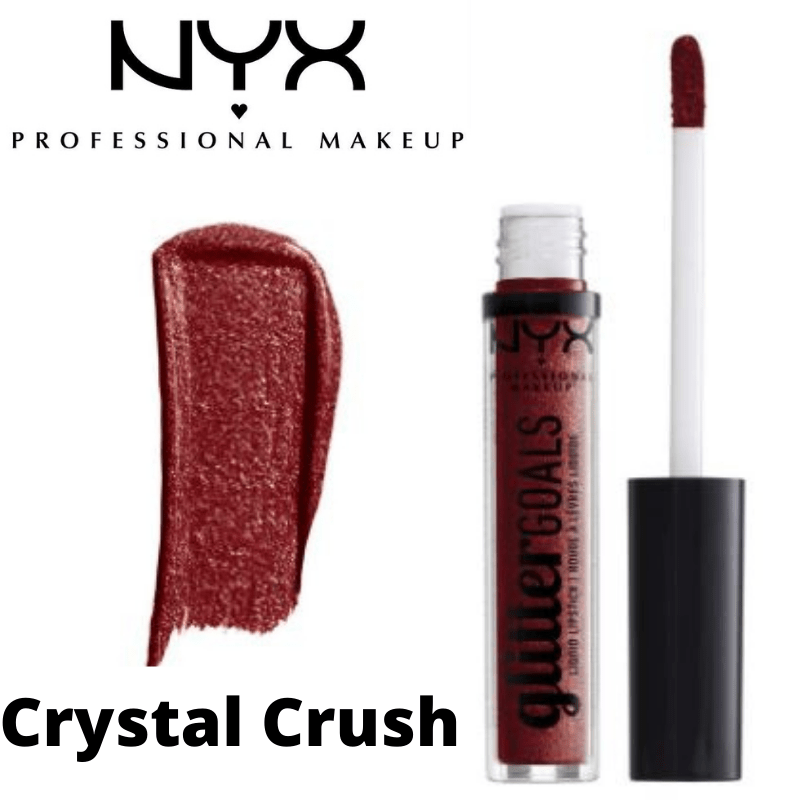 NYX Professional Makeup 0.1 Ounce Glitter Goals Liquid Lipstick - Crystal Crush 