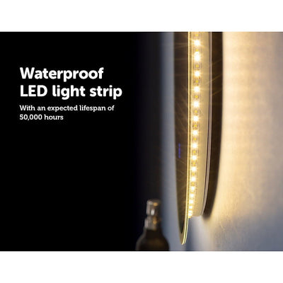 80cm LED Wall Mirror Bathroom Mirrors Light Decor Round Payday Deals