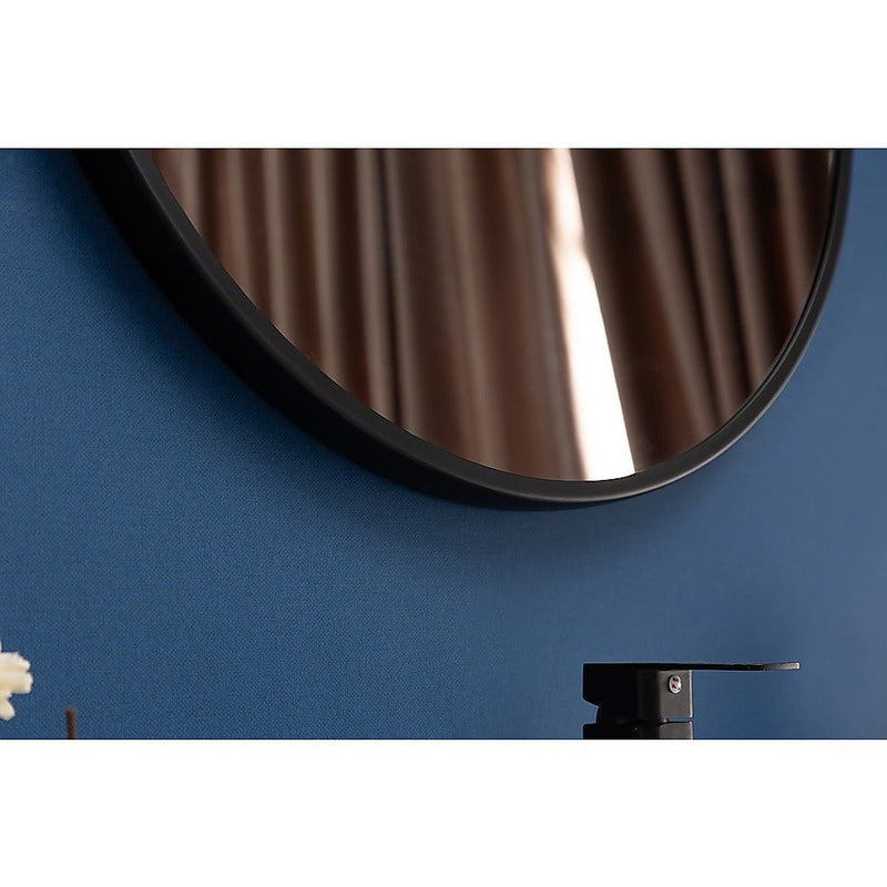 80cm Round Wall Mirror Bathroom Makeup Mirror by Della Francesca Payday Deals