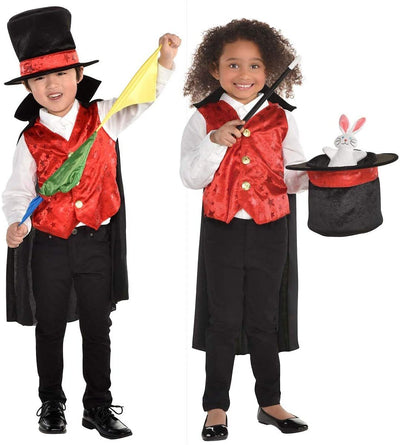 Magician Costume Kit Child Size Small 4-6 Years