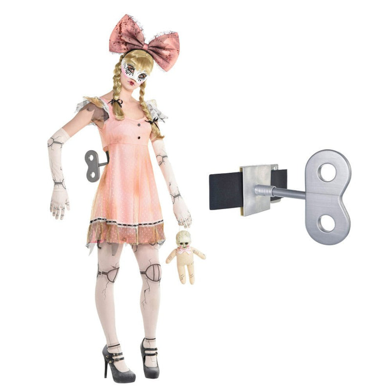 Halloween Creepy Doll Wind Up Key Accessory Belt Costume Accessory