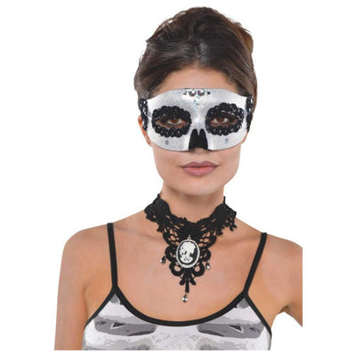 Venetian Skull Eye Mask Halloween Costume Accessory