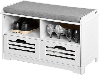 VIKUS Shoe Rack with Drawers, Shelf and Storage Bench