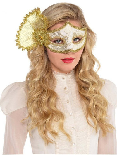 Parisian Gold Mask Costume Accessory x1