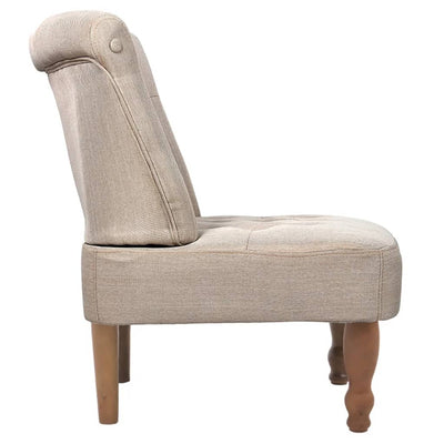 French Chair Cream Fabric