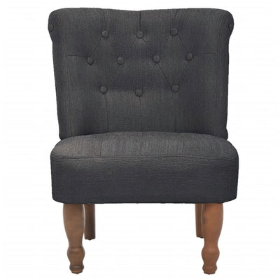 French Chair Grey Fabric