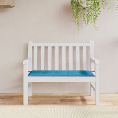Garden Bench Cushion Blue 100x50x3 cm