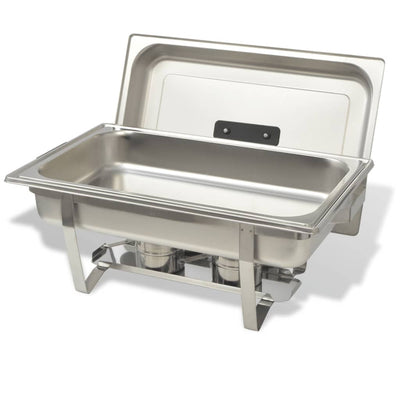 2 Piece Chafing Dish Set Stainless Steel