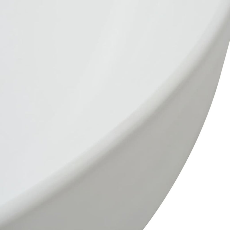 Basin Round Ceramic White 41.5x13.5 cm