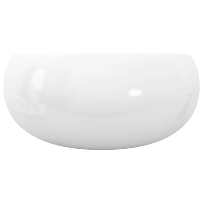Basin Round Ceramic White 40x15 cm