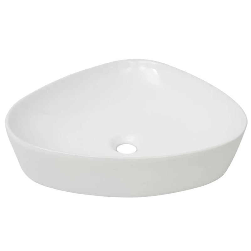 Basin Triangle Ceramic White 50.5x41x12 cm